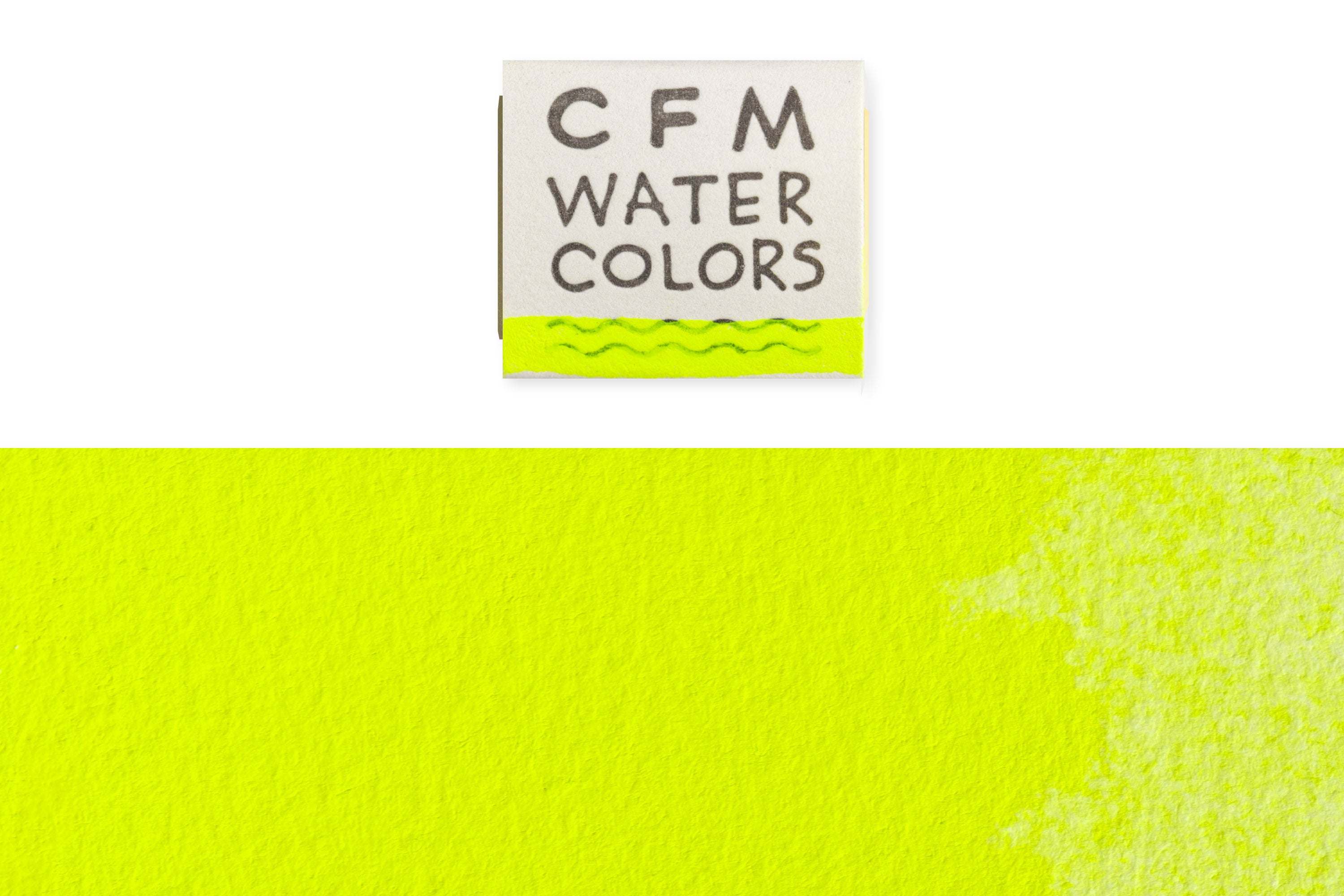 CfM Watercolor Half Pan, Fluorescent Yellow