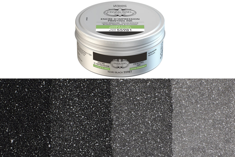 Water-Washable Oil-Based Printmaking Ink, Black 55981