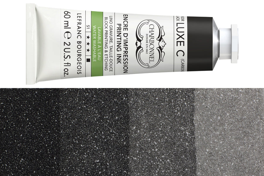 Water-Washable Oil-Based Printmaking Ink, Black Luxe C