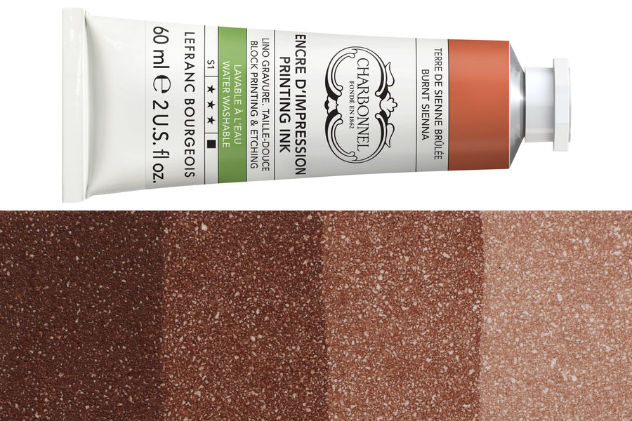 Water-Washable Oil-Based Printmaking Ink, Burnt Sienna