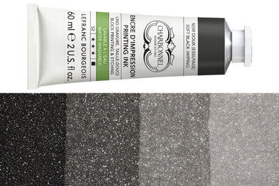 Water-Washable Oil-Based Printmaking Ink, Soft Black