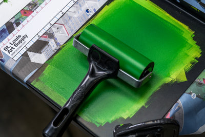Water-Washable Oil-Based Printmaking Ink, 4 Essential Tubes