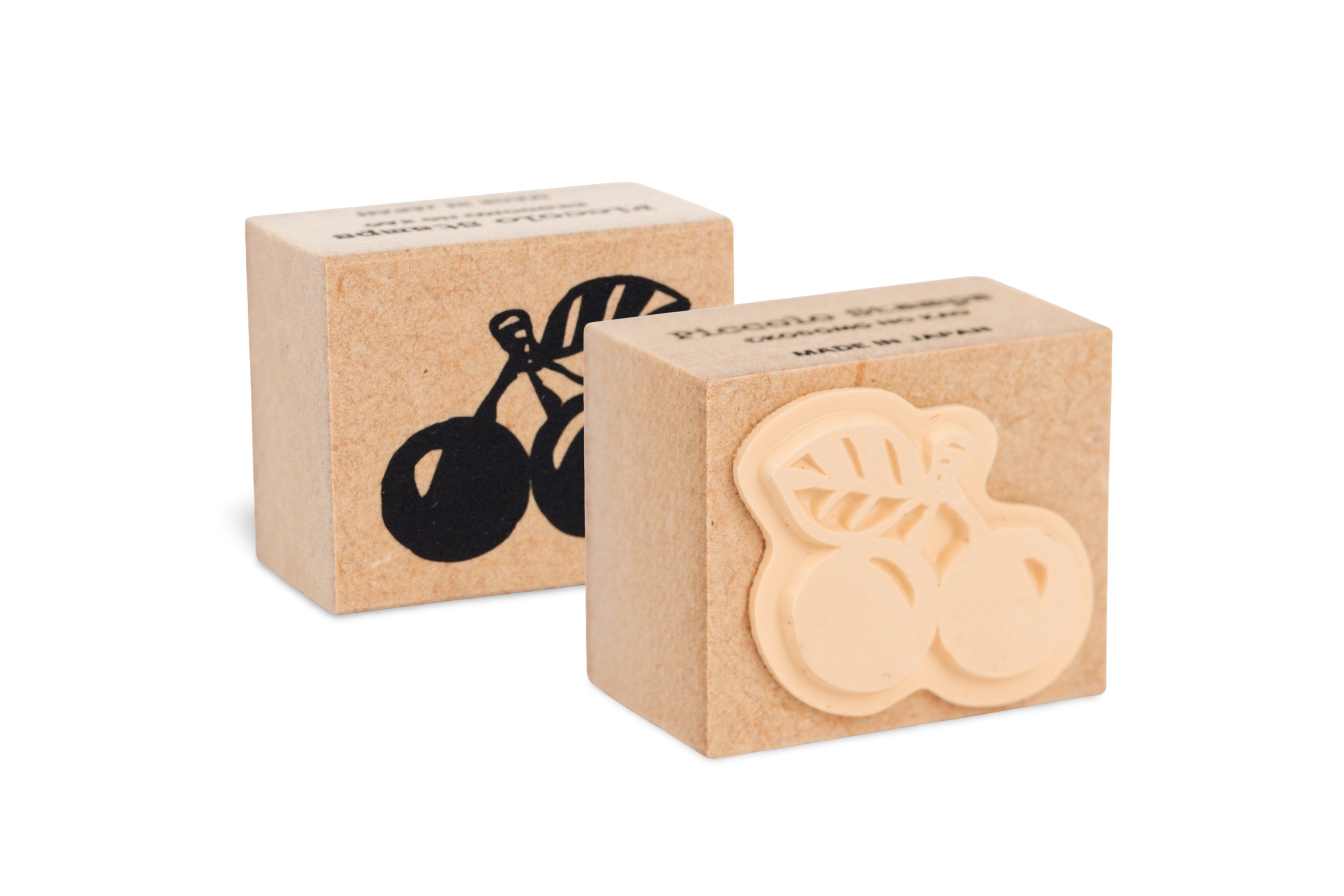 Cherries Rubber Stamp, 1"