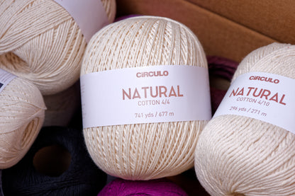 Circulo Natural Cotton 4/8 Yarn, Undyed