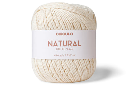 Circulo Natural Cotton 4/6 Yarn, Undyed