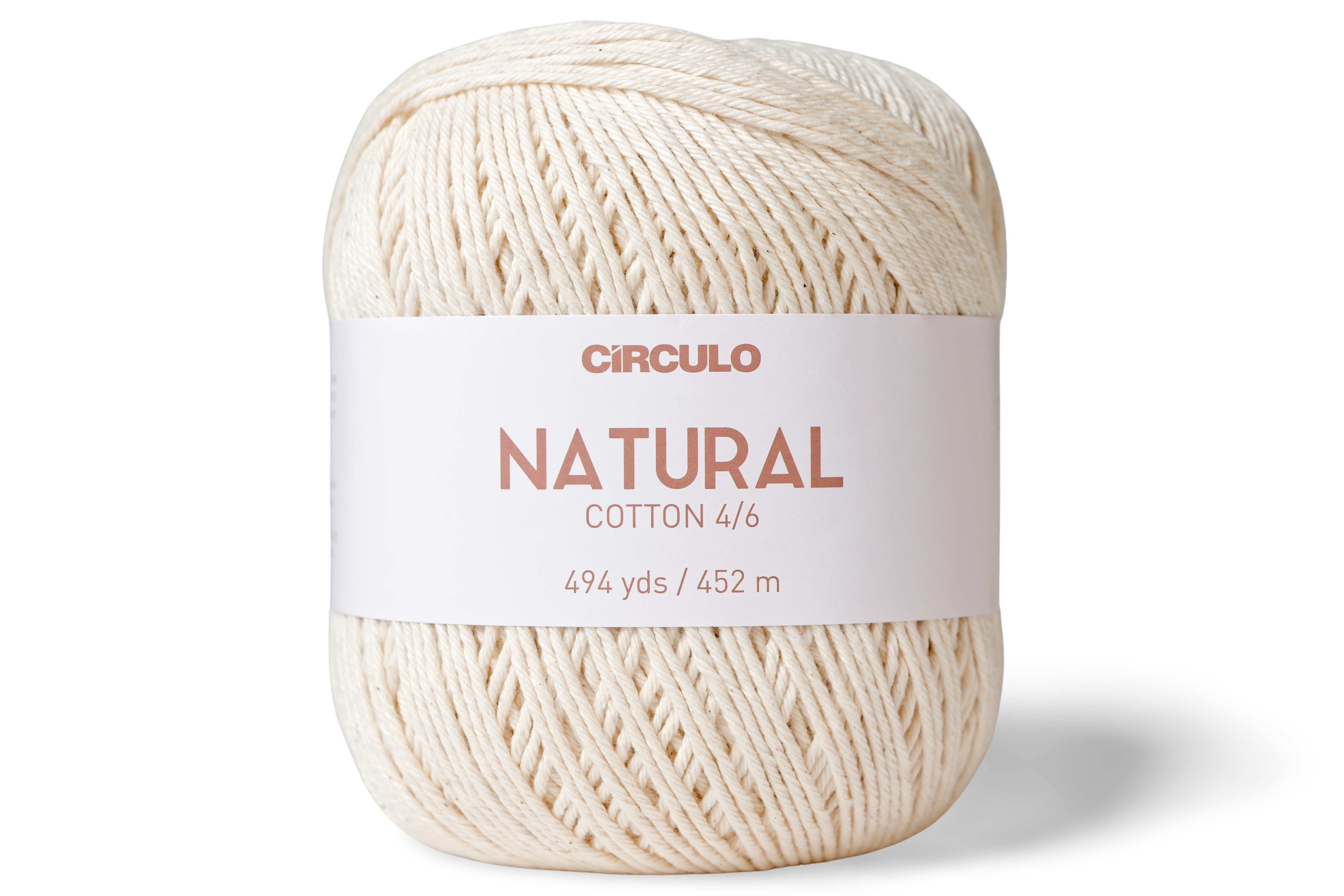 Circulo Natural Cotton 4/6 Yarn, Undyed