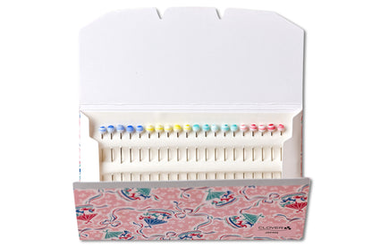 Marbled Glass-Head Pins, Set of 20