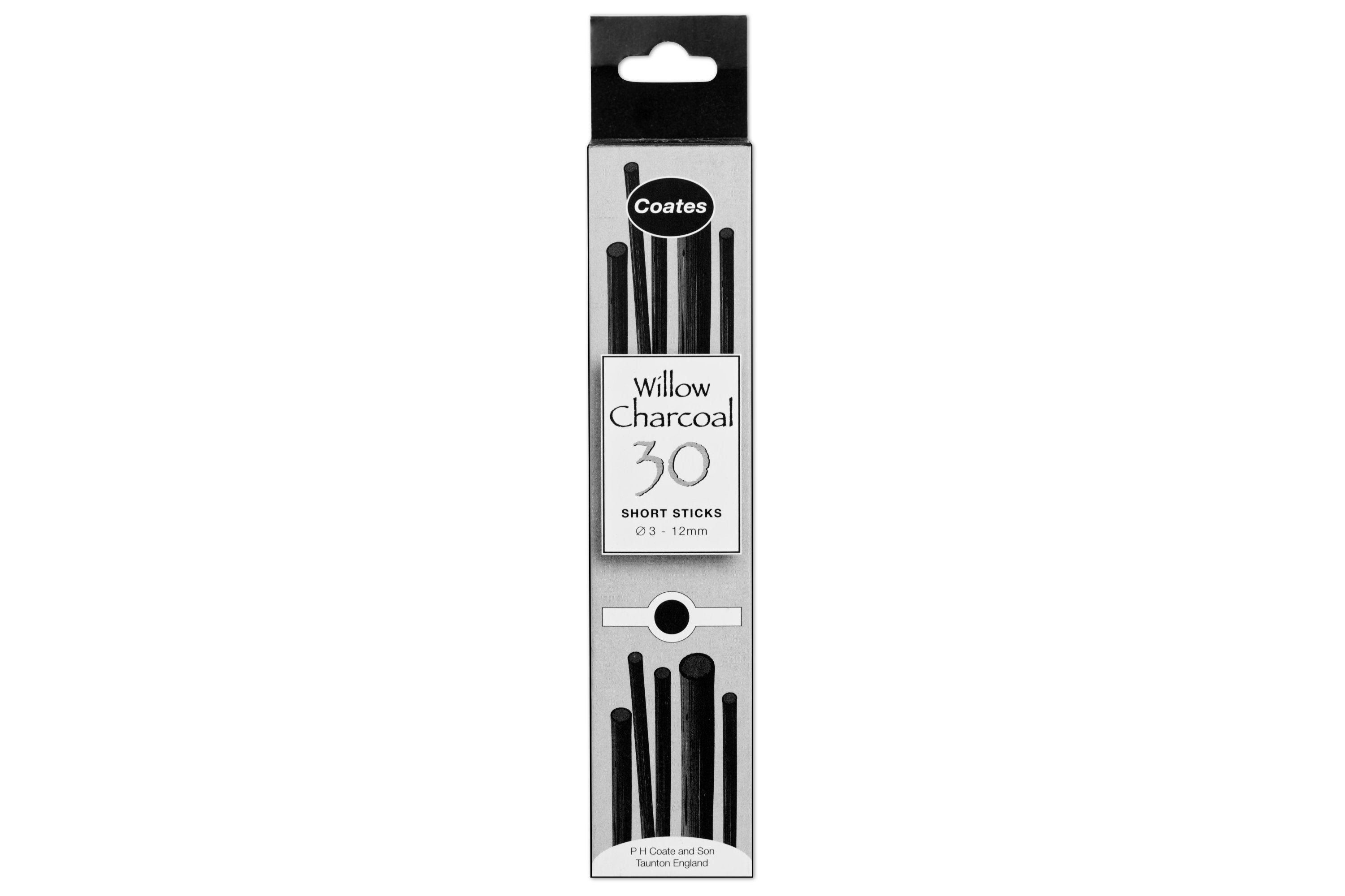 Willow Charcoal, Four Extra-Thick Sticks (⌀12-14 mm) – St. Louis