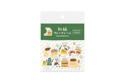 Washi Sticker Set, Coffee Shop