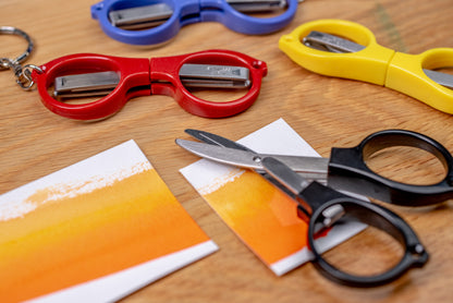 Folding Keychain Scissors, Stainless Steel