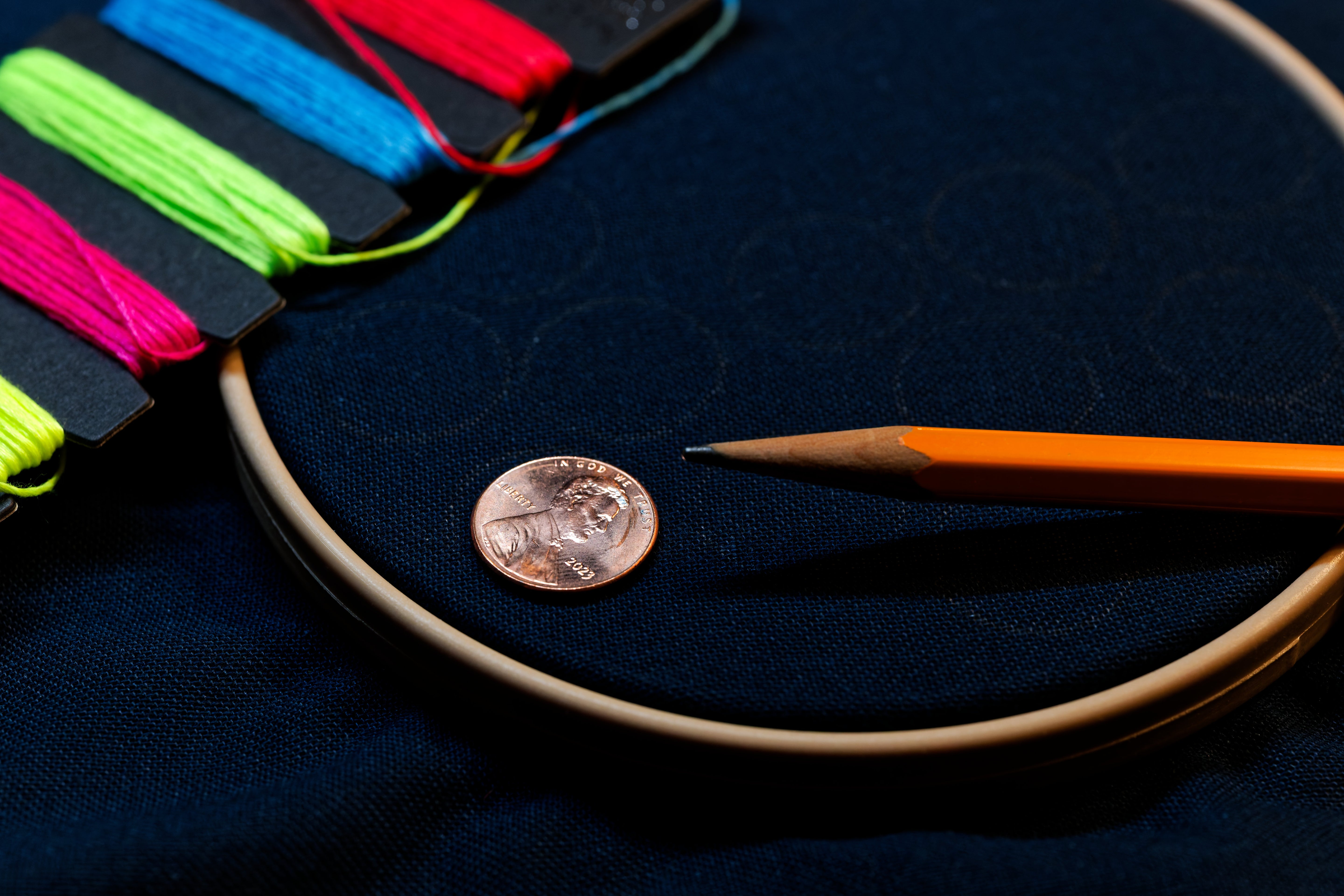 Neon Embroidery Floss, Five-Color Set