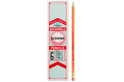 Baseball Scoring Pencils, Set of 6