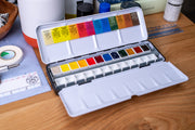 Extra Fine Watercolor Half Pans, Classic Set of 12