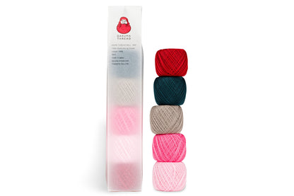 Daruma Hand-Sewing Thread, Set of 5, Hyakujuro