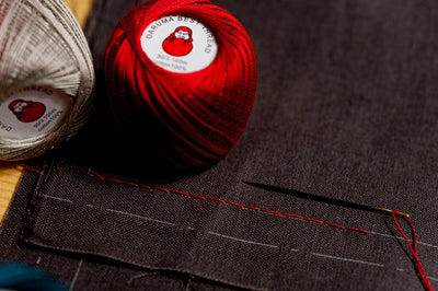 Daruma Hand-Sewing Thread, Set of 5, Kasumigaura