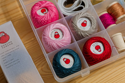 Daruma Hand-Sewing Thread, Set of 5, Kasumigaura