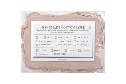 Handmade Cotton Watercolor Paper, Mini Cards, Set of 3