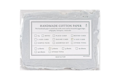 Handmade Cotton Watercolor Paper, Mini Cards, Set of 3