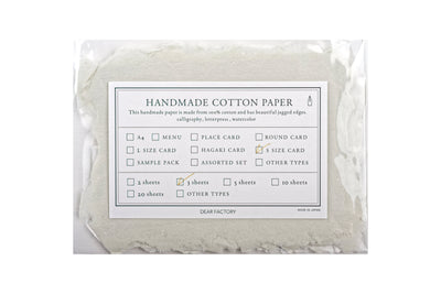 Handmade Cotton Watercolor Paper, Mini Cards, Set of 3
