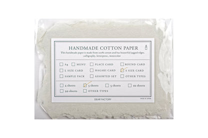 Handmade Cotton Watercolor Paper, Mini Cards, Set of 3