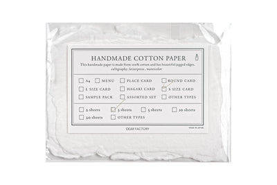 Handmade Cotton Watercolor Paper, Mini Cards, Set of 3