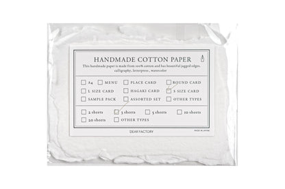 Handmade Cotton Watercolor Paper, Mini Cards, Set of 3