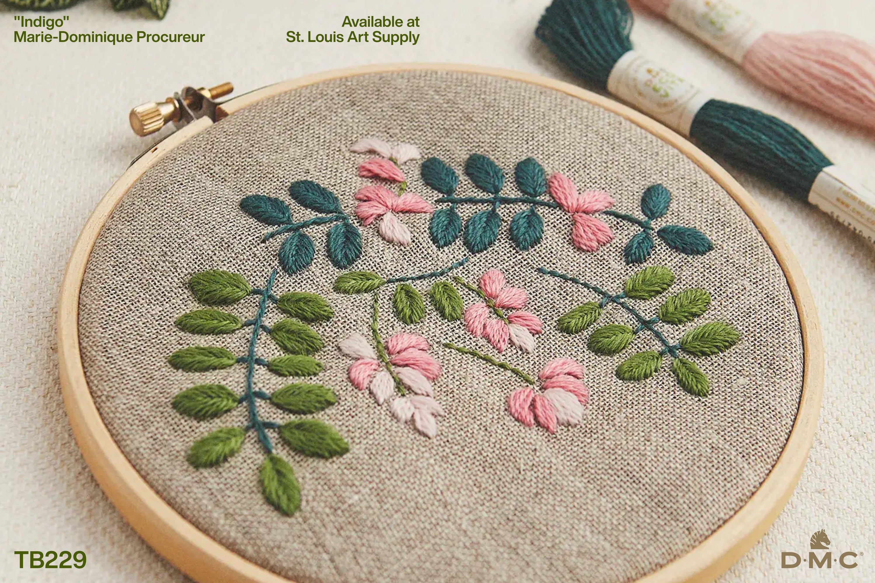 Eco Vita Wool Embroidery Kit, "Indigo"