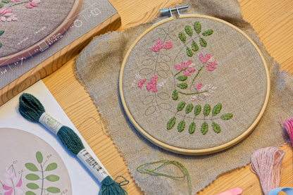 Eco Vita Wool Embroidery Kit, "Indigo"