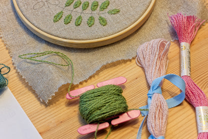 Eco Vita Wool Embroidery Kit, "Indigo"