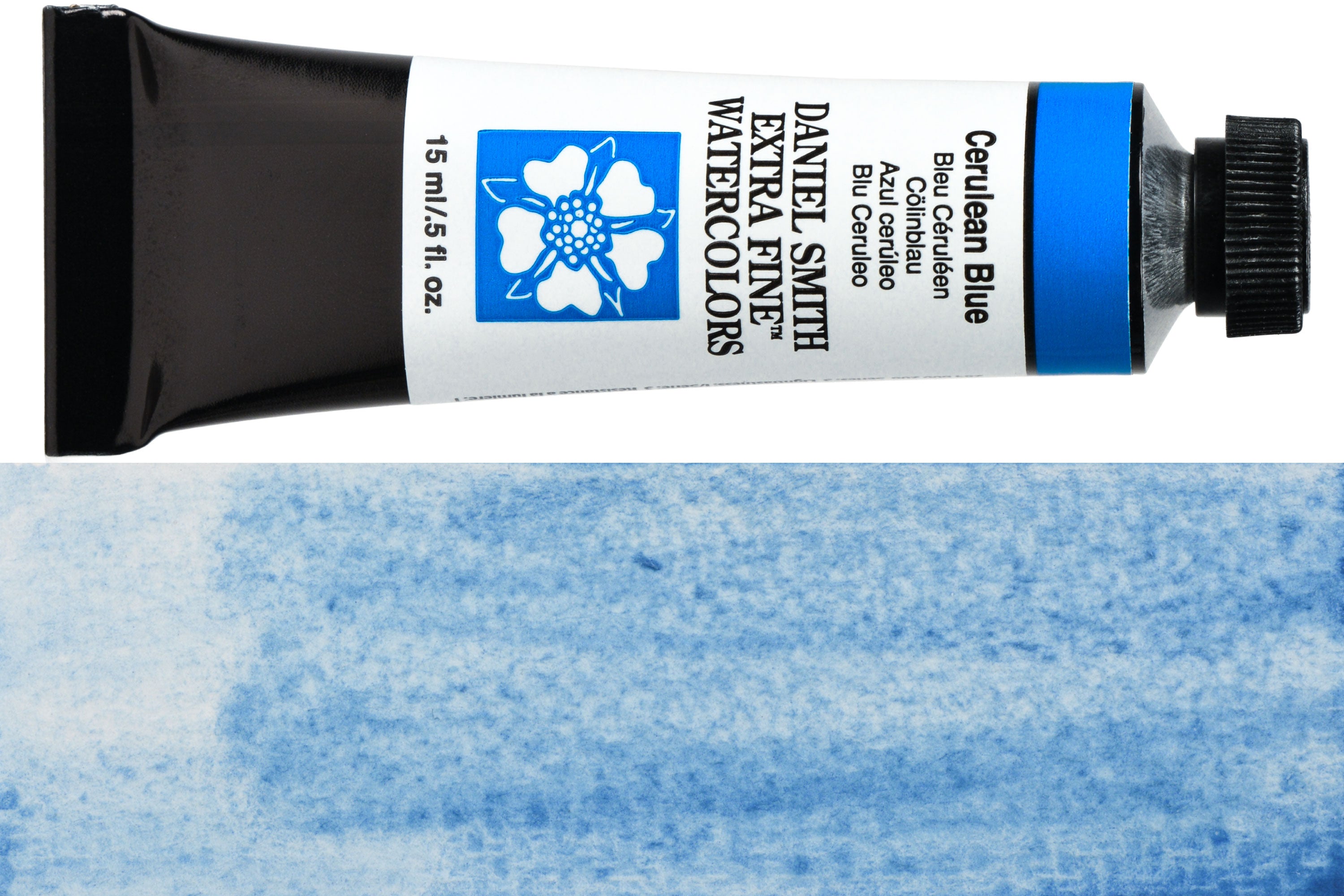 Daniel Smith Extra Fine Watercolor, 15 mL, Cerulean Blue