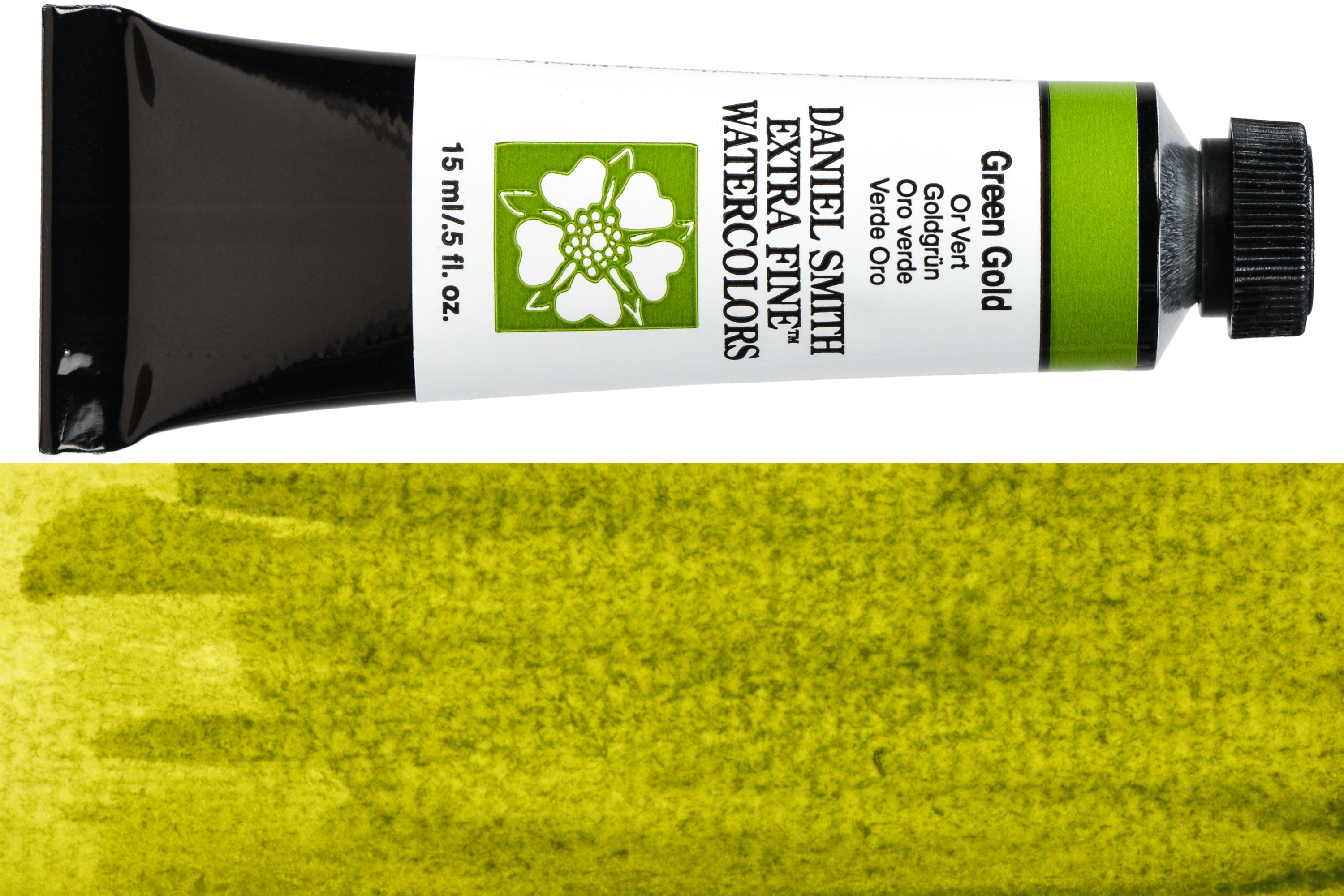 Daniel Smith Extra Fine Watercolor, 15 mL, Green Gold