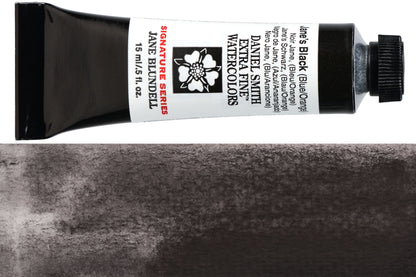 Daniel Smith Extra Fine Watercolor, 15 mL, Jane's Black (Blue/Orange)