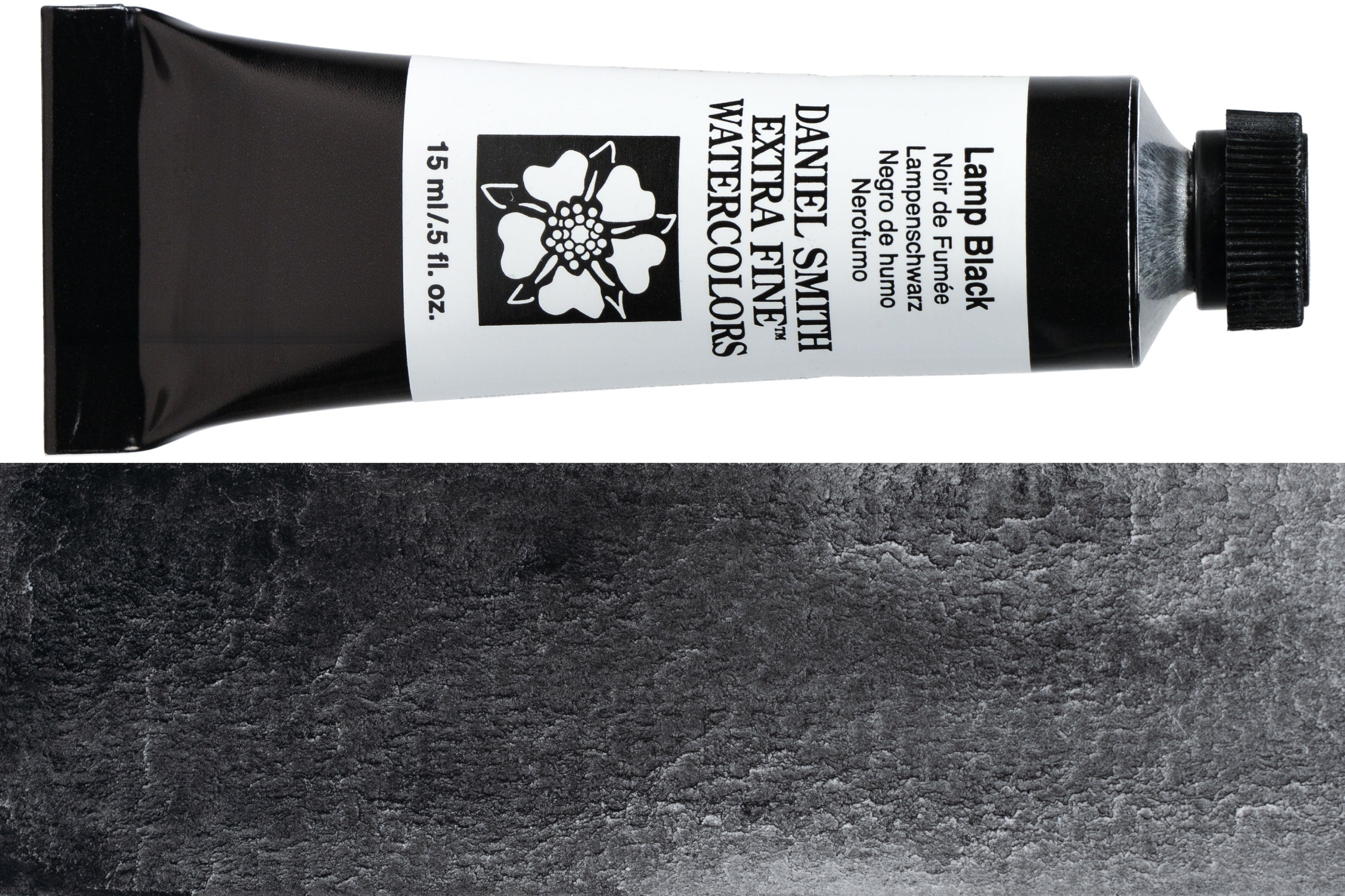 Daniel Smith Extra Fine Watercolor, 15 mL, Lamp Black