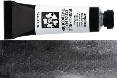 Daniel Smith Extra Fine Watercolor, 15 mL, Lamp Black
