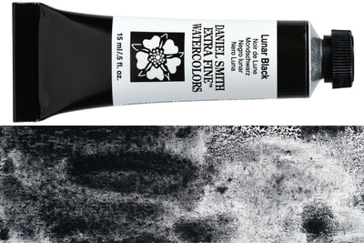 Daniel Smith Extra Fine Watercolor, 15 mL, Lunar Black