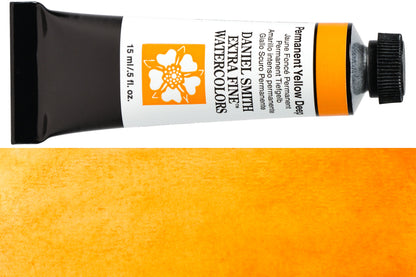 Daniel Smith Extra Fine Watercolor, 15 mL, Permanent Yellow Deep