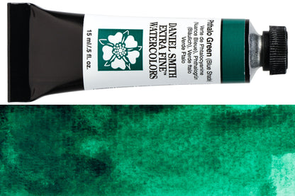 Daniel Smith Extra Fine Watercolor, 15 mL, Phthalo Green (Blue Shade)