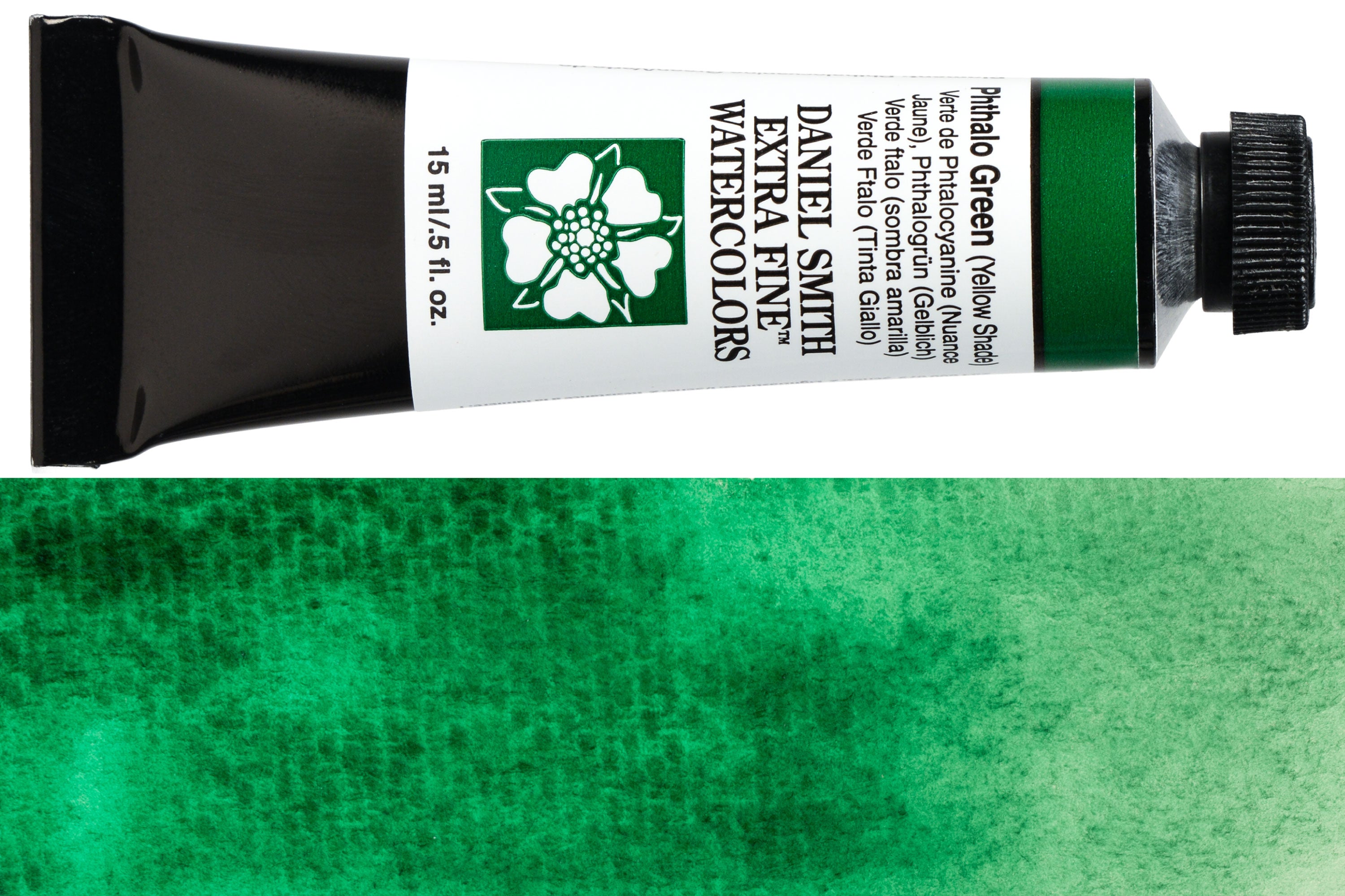 Daniel Smith Extra Fine Watercolor, 15 mL, Phthalo Green (Yellow Shade)