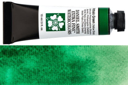 Daniel Smith Extra Fine Watercolor, 15 mL, Phthalo Green (Yellow Shade)