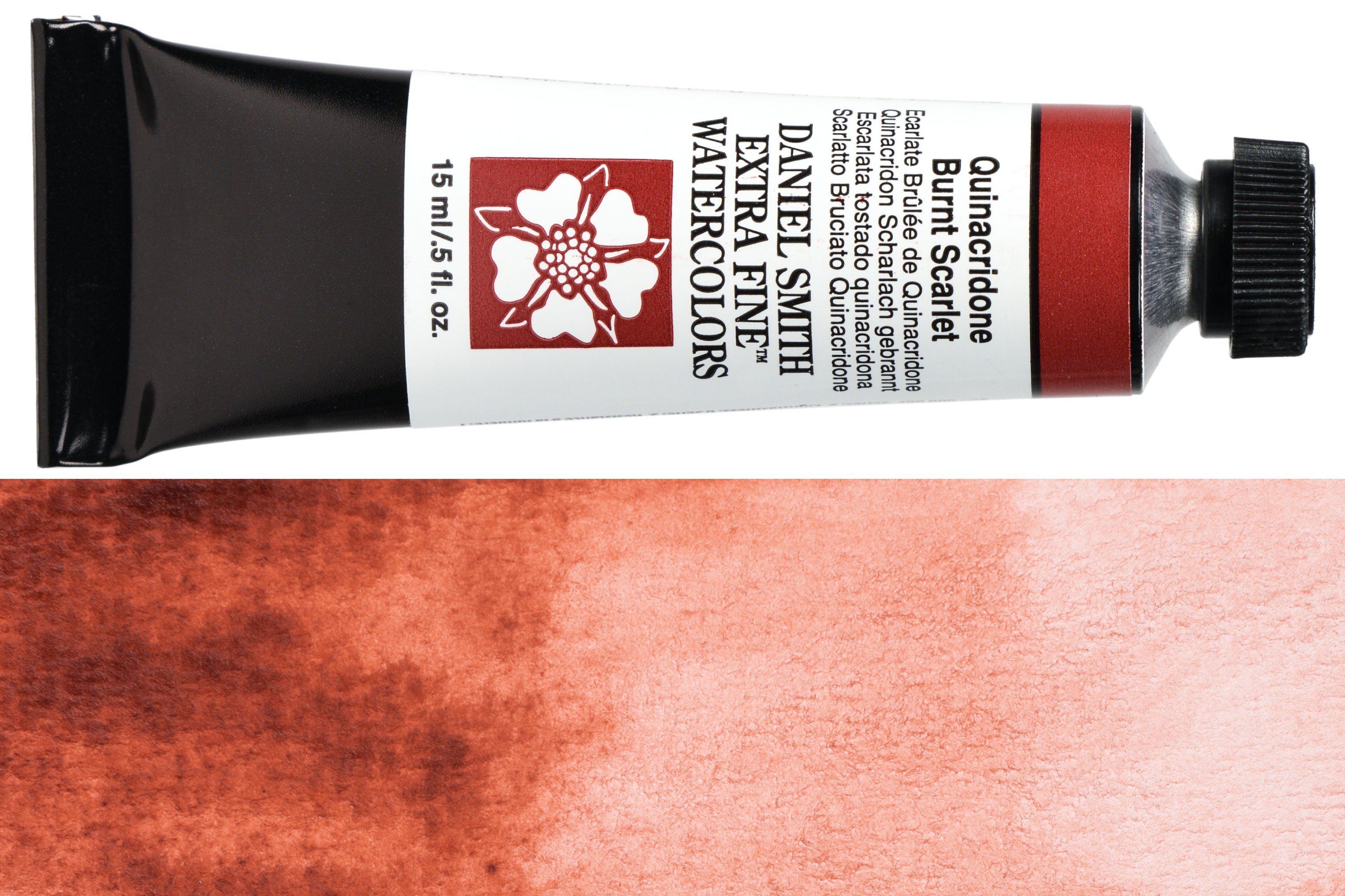 Daniel Smith Extra Fine Watercolor, 15 mL, Quinacridone Burnt Scarlet