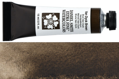 Daniel Smith Extra Fine Watercolor, 15 mL, Van Dyck Brown