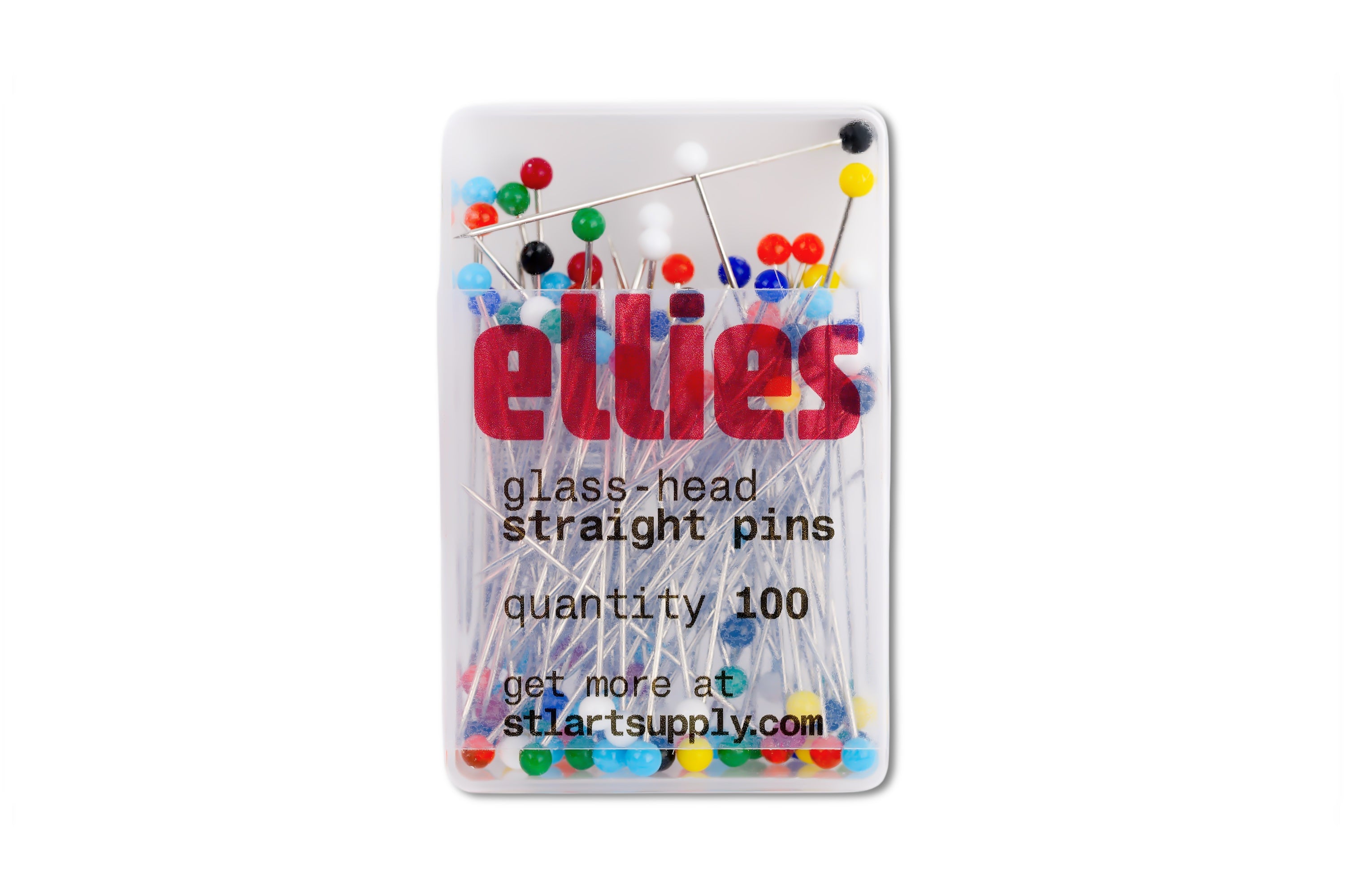 Glass-Head Straight Pins, Box of 100