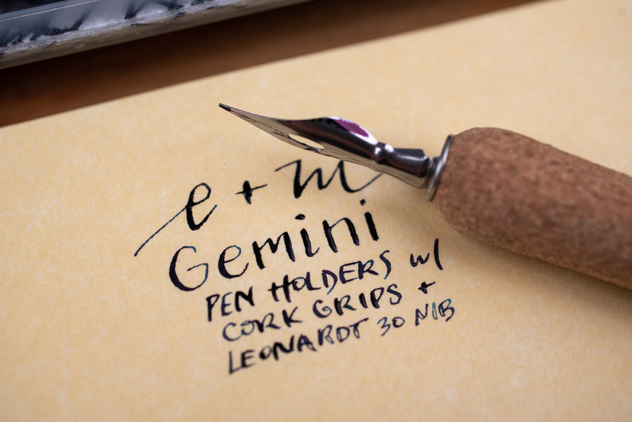 Gemini Cork Grip Pen Holder