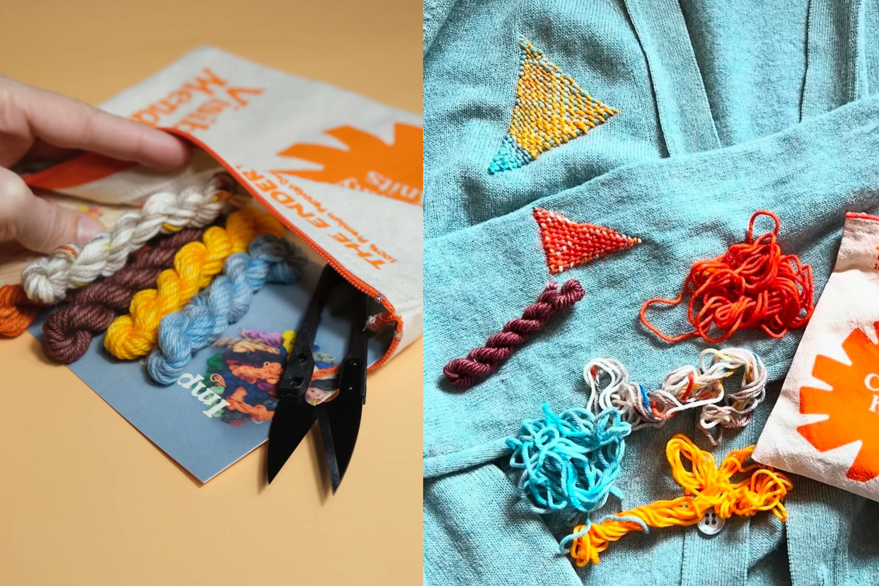 Visible Mending Starter Kit, Chunky Knits