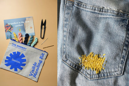 Visible Mending Starter Kit, Denim