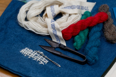 Visible Mending Starter Kit, Denim