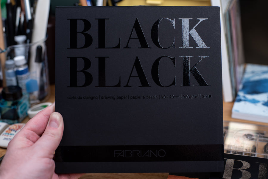Fabriano Black Black Pad - 8x 8