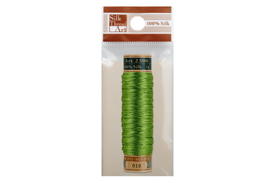 Silk Art Thread, #010 Grass Green