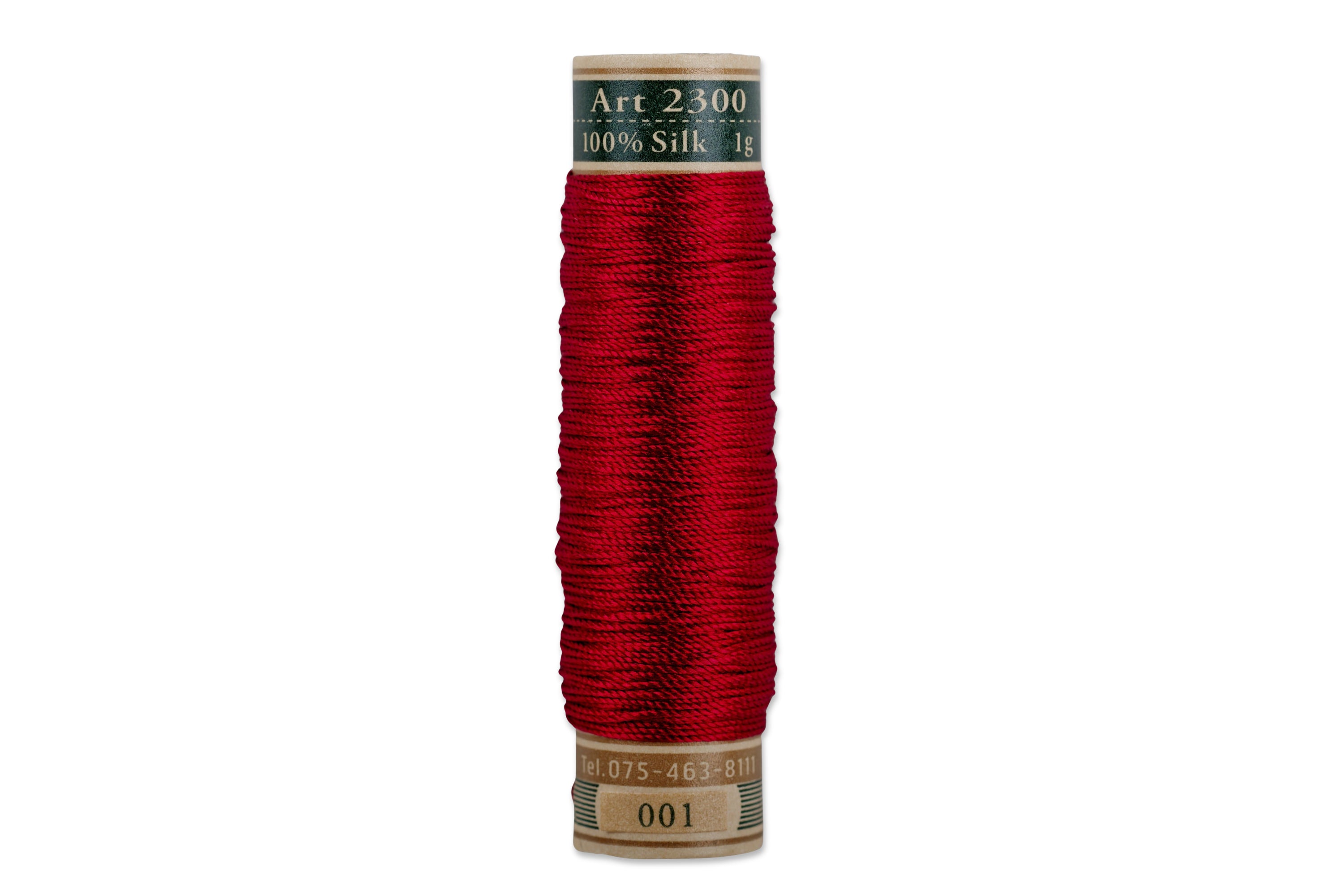 Silk Art Thread, #001 Dark Red
