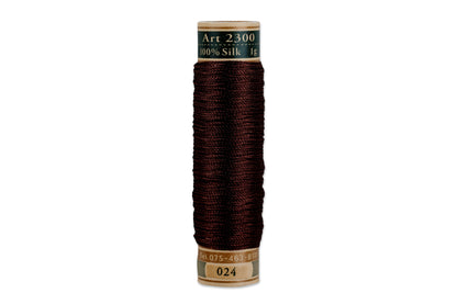 Silk Art Thread, #024 Chocolate Brown
